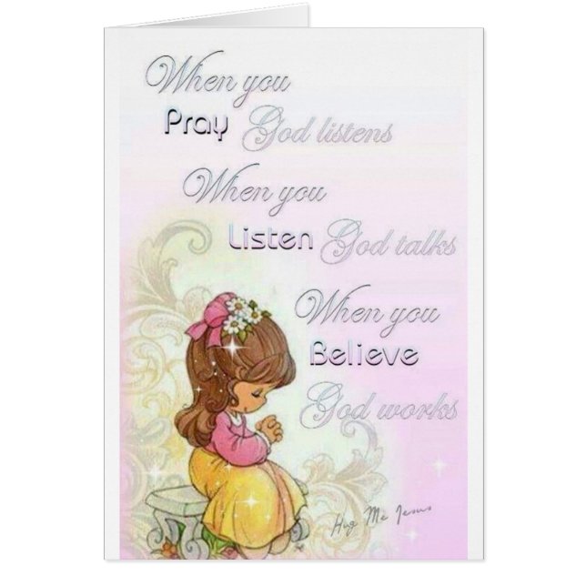 When you pray God listens (Front)
