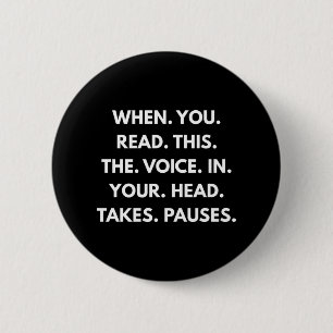 When You Read This 6 Cm Round Badge