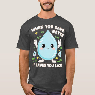 When You Save Water It Saves You Back T-Shirt