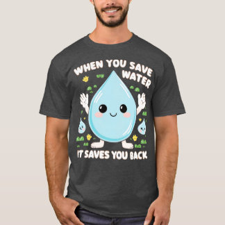 When You Save Water It Saves You Back T-Shirt