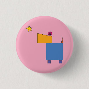 When you wish upon a star… 3 cm round badge