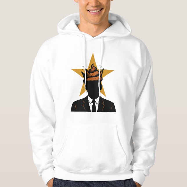 When your leader has a smelly crown... hoodie (Front)