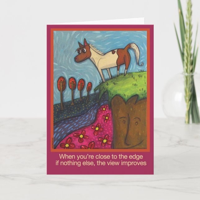 When You're Close to the Edge... Card (Front)