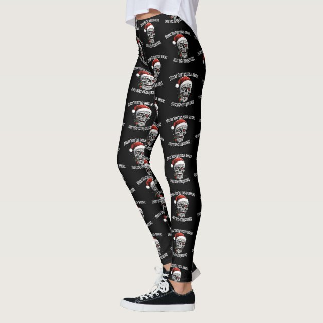 When You're dead inside but it's Christmas Leggings (Left)