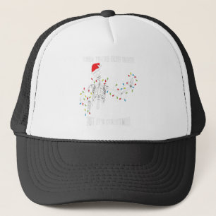 When you're Dead Inside But It's Christmas Skull S Trucker Hat