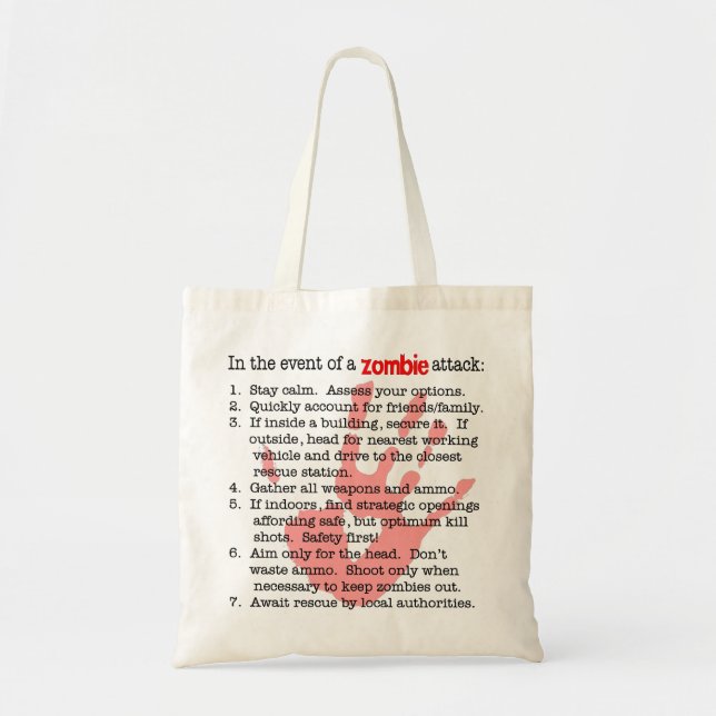 When Zombies Attack Tote Bag (Front)
