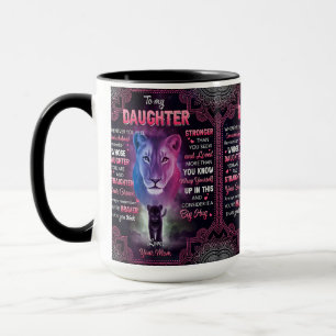 Whenever U Feel Overwhelmed Lion Mom To Daughter  Mug