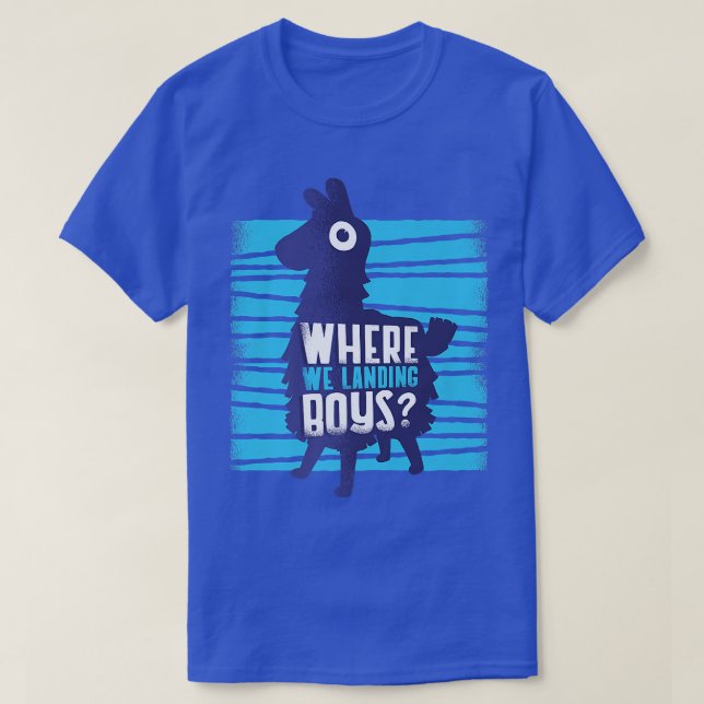 Where Are We Landing Boys Video Game Quote Premium T-Shirt (Design Front)