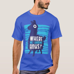 Where Are We Landing Boys Video Game Quote Premium T-Shirt