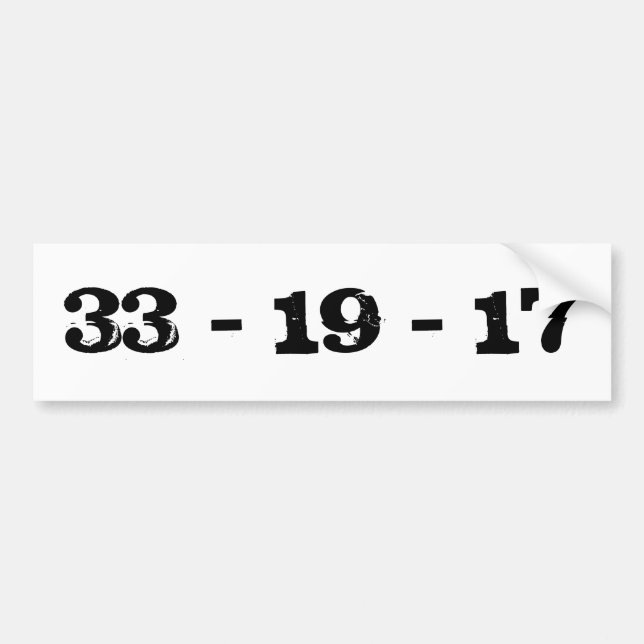 "Where are you going, where have you been" Bumper Sticker (Front)