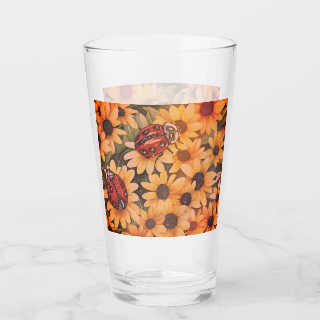 Where are you Ladybug retro Glass (Front)