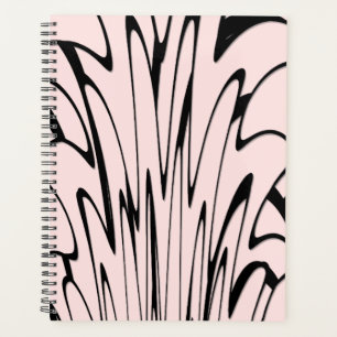 Where Art Meets Thought Black and Pink Planner