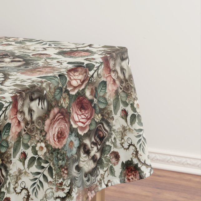 Where Baroque Fangs Find Homes – Medium Pattern Tablecloth (In Situ)