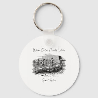 Where Calm Meets Catch Key Ring