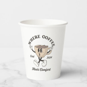 Where coffee meets comfort Paper cup