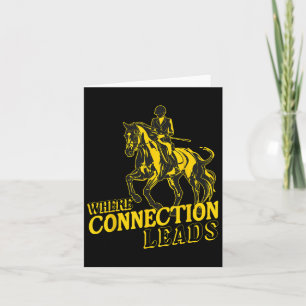 Where Connection Leads Inspiring English Riding Card
