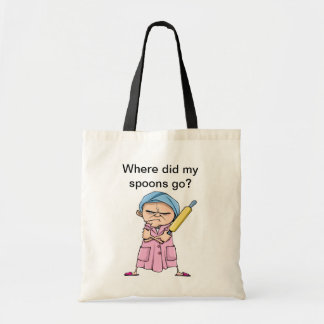 Where did my spoons go? tote bag
