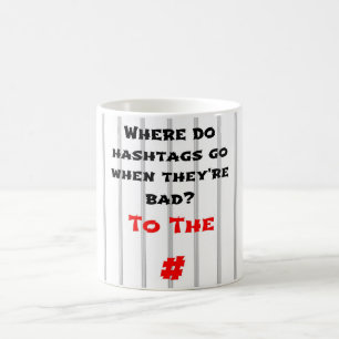 Where Do Hashtags Go When They're Bad? Coffee Mug