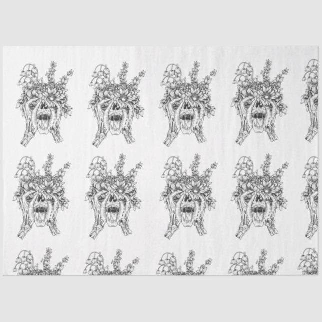 Where Do The Flowers Go?  Tissue Paper (Front)