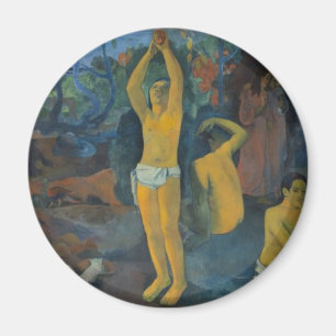 'Where Do We Come From?' - Paul Gauguin Button Magnet