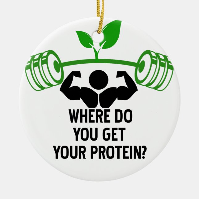Where do you get your protein ceramic ornament (Front)