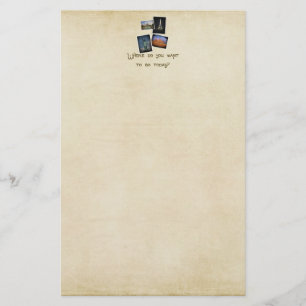 Where Do You Want to Go? Stationery