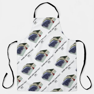 Where Does Your Fault Lie? Geology Humor Apron