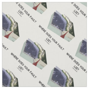 Where Does Your Fault Lie? Geology Humour Fabric