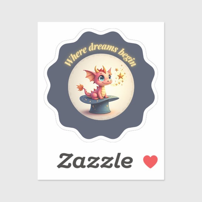 Where Dreams Begin - Cute Dragon (Sheet)