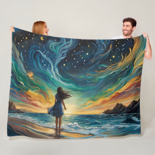 Where Dreams Go Fleece Blanket