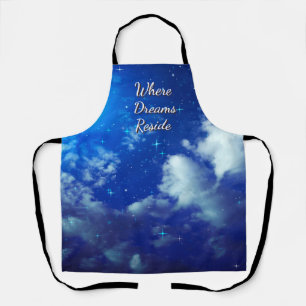 Where Dreams Reside Apron Night Sky Cooking Wear