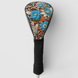 Where Elegance Meets the Fairway: Boho Floral Golf Head Cover