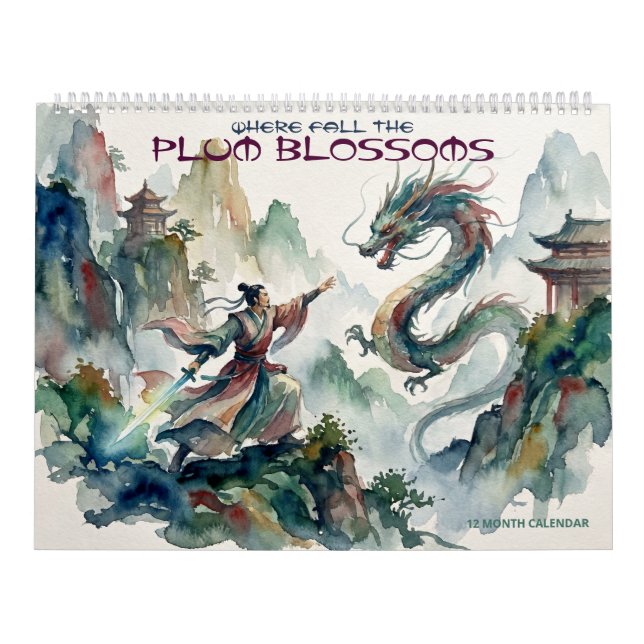 Where Fall the Plum Blossoms Calendar (Cover)