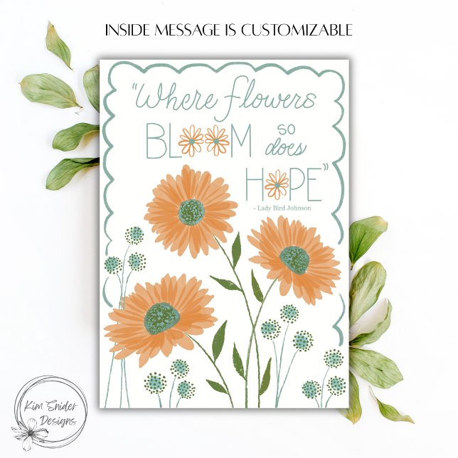 "Where Flowers Bloom, So Does Hope" Wildflowers Card (Creator Uploaded)