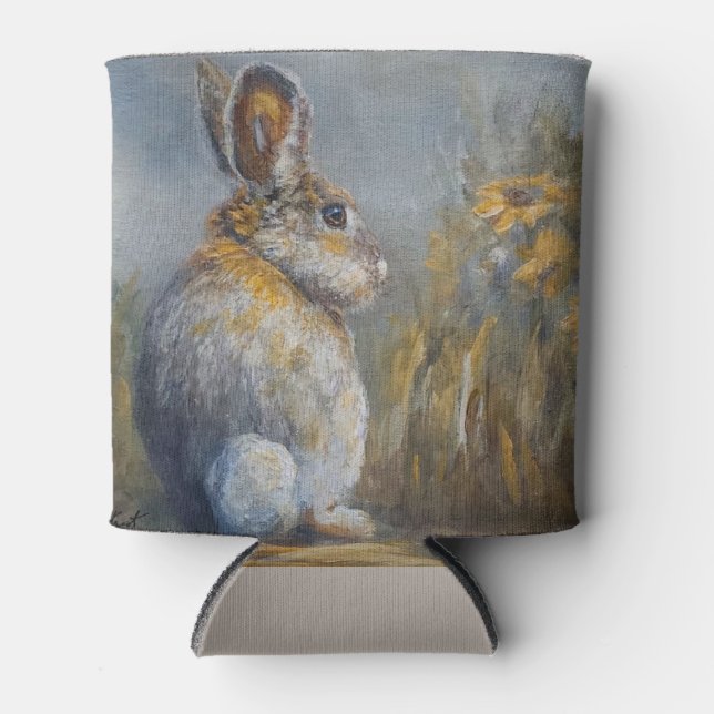 Where Goes Mr Hare? Bunny by Jason Street Can Cooler (Front)