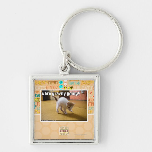 Where gravity going? key ring (Front)