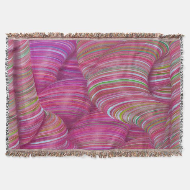 Where Gummy Worms live Throw Blanket (Front)