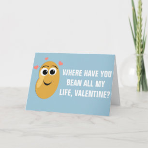 Where Have You Bean Valentine Holiday Card