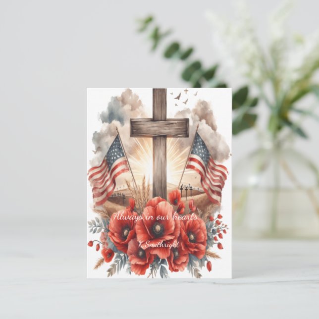 Where Heroes Sleep in Colour Holiday Postcard (Standing Front)