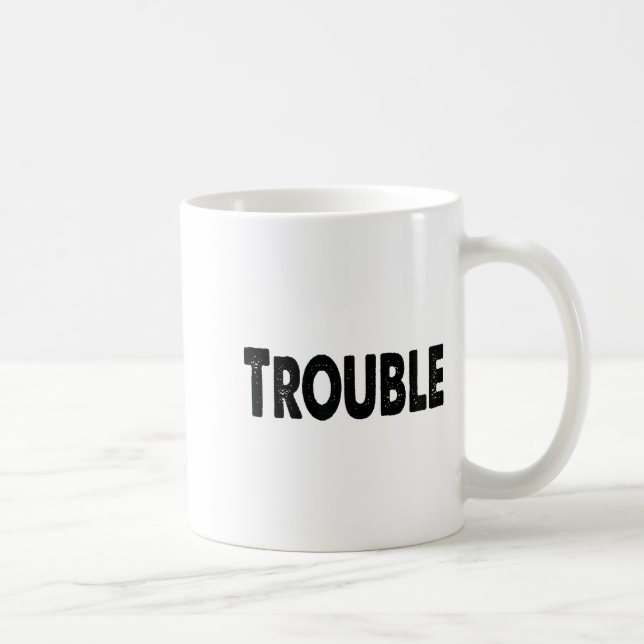 Where I Go Trouble Follows – Funny Matching Couple Coffee Mug (Right)