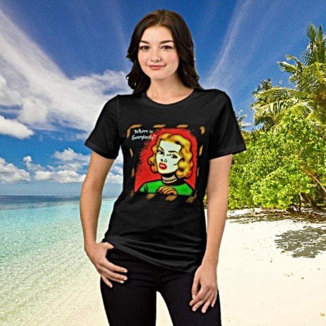 Where Is Everybody? - Retro Comic Art Tee (Creator Uploaded)
