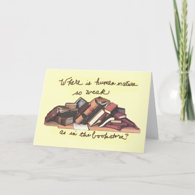 where is human nature so weak card (Front)