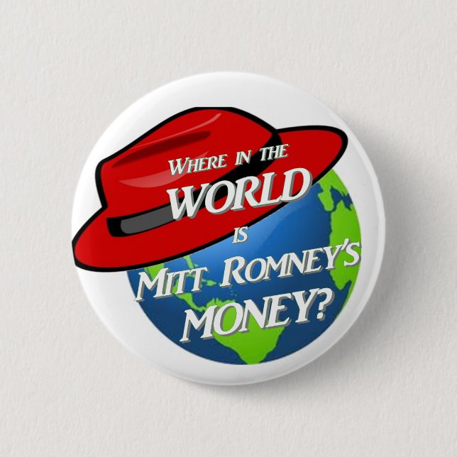 Where is Mitt's Money 6 Cm Round Badge (Front)