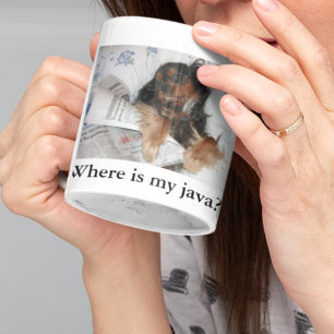 Where is my java? Cavalier King Charles Spaniel Coffee Mug