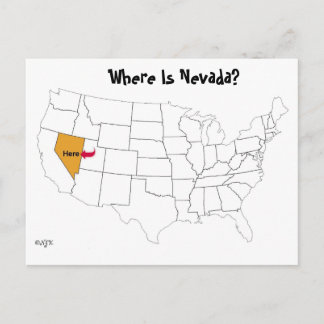 Where Is Nevada? Postcard