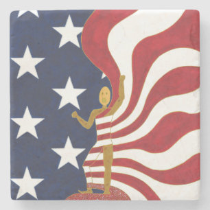 Where is Our American Splen - Marble Stone Coaster