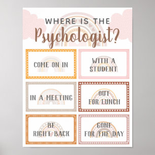 Where is Psychologist Office Door Sign Rainbow