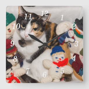 Where Is The Cat Wall Clock