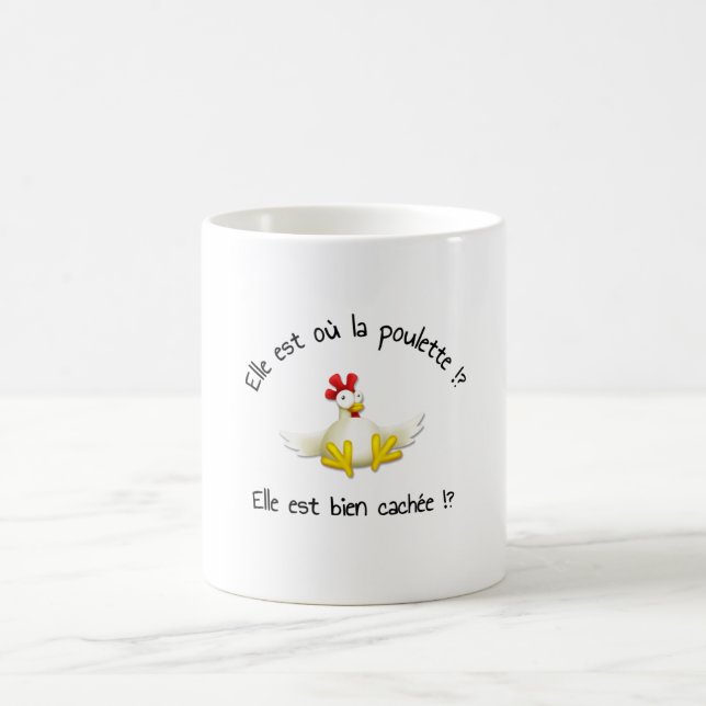 Where Is The Chick? is It Well Hidden? Coffee Mug (Center)