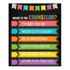 Where is the Counsellor Office Door Sign